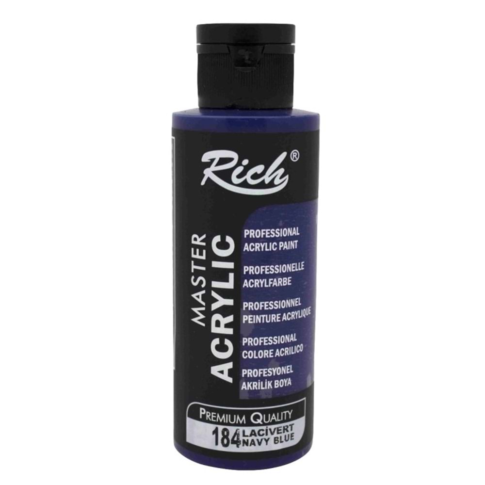 AKRİLİK BOYA-120CC.RİCH*184-LACİVERT