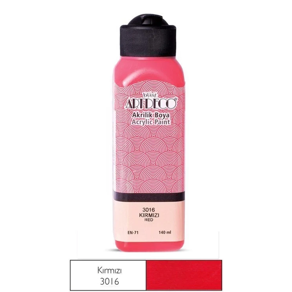 AKRİLİK BOYA-140ML.ARTDECO*3016-KIRMIZI