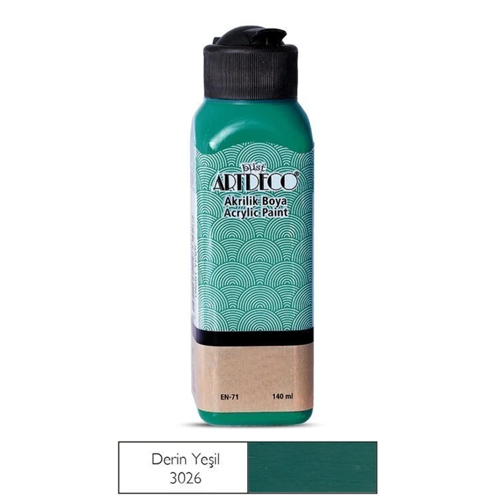 AKRİLİK BOYA-140ML.ARTDECO*3026-DERİN YEŞİL