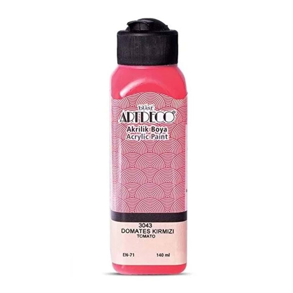 AKRİLİK BOYA-140ML.ARTDECO*3043-DOMATES KIRMIZI