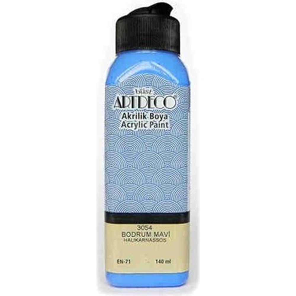 AKRİLİK BOYA-140ML.ARTDECO*3054-BODRUM MAVİ