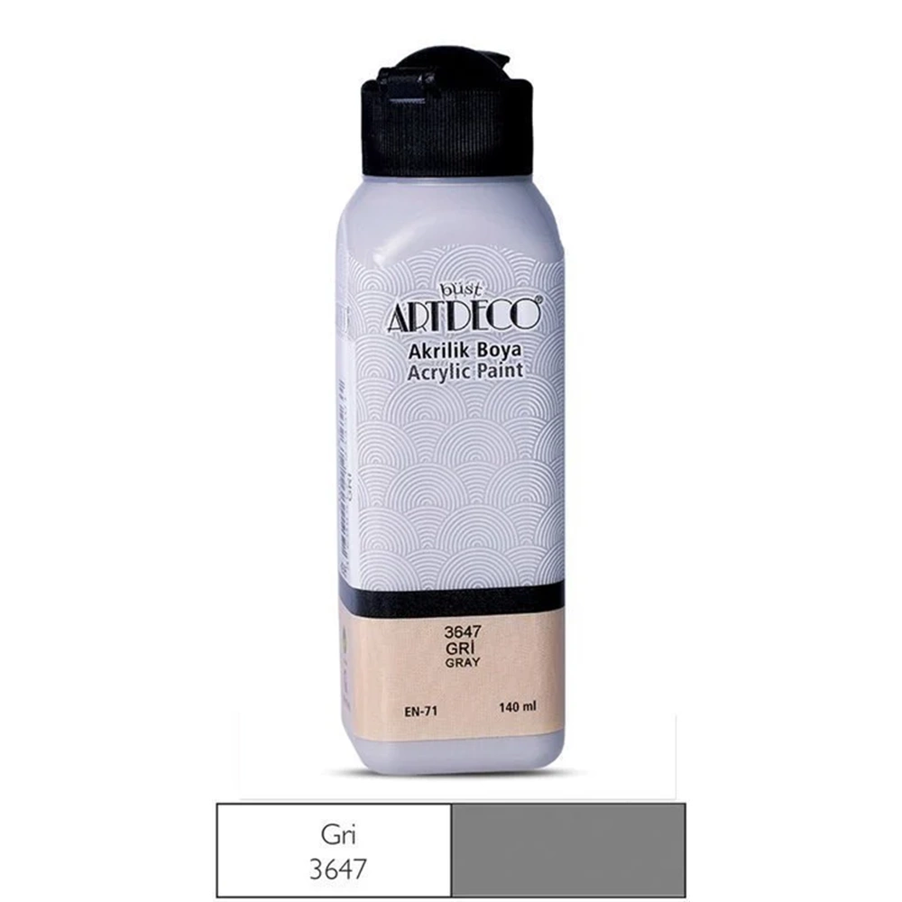 AKRİLİK BOYA-140ML.ARTDECO*3647-GRİ