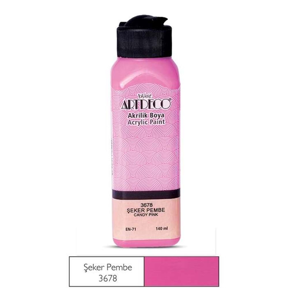 AKRİLİK BOYA-140ML.ARTDECO*3678-ŞEKER PEMBE