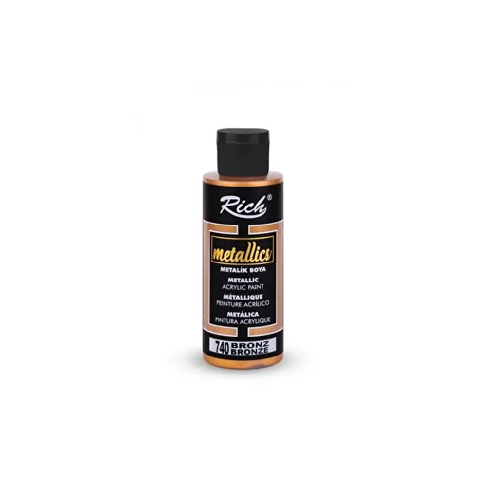 AKRİLİK BOYA-METALİK 120CC.RİCH*740-BRONZ