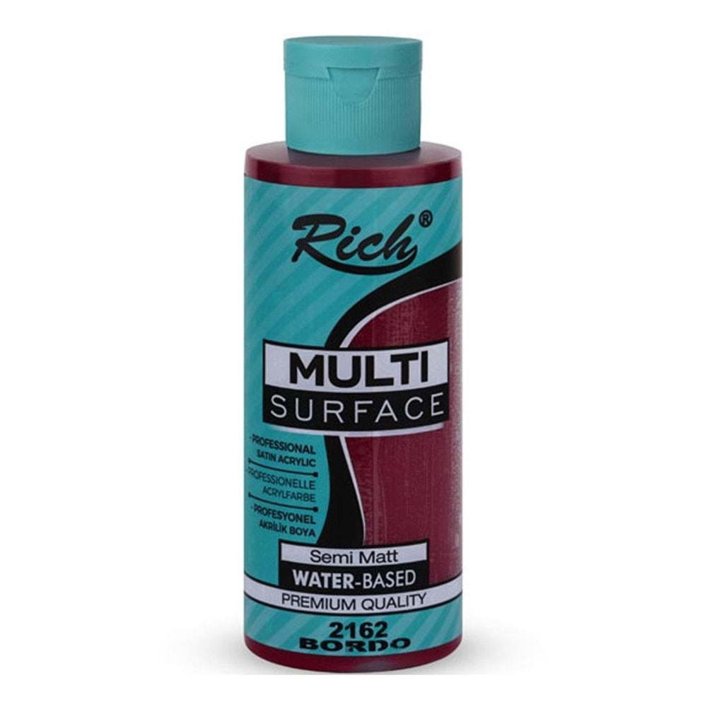 AKRİLİK BOYA-MULTİ SURFACE 120CC.RİCH*2162-BORDO
