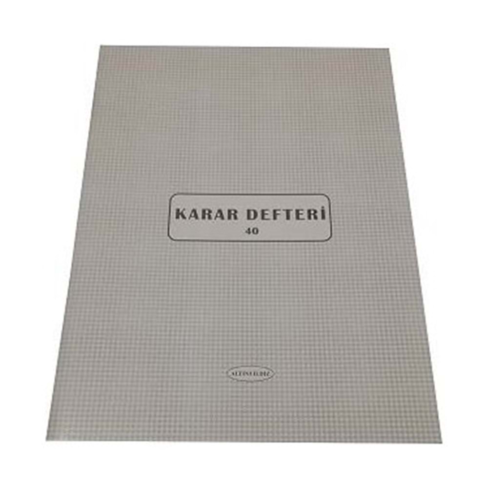KARAR DEFTERİ*40YP