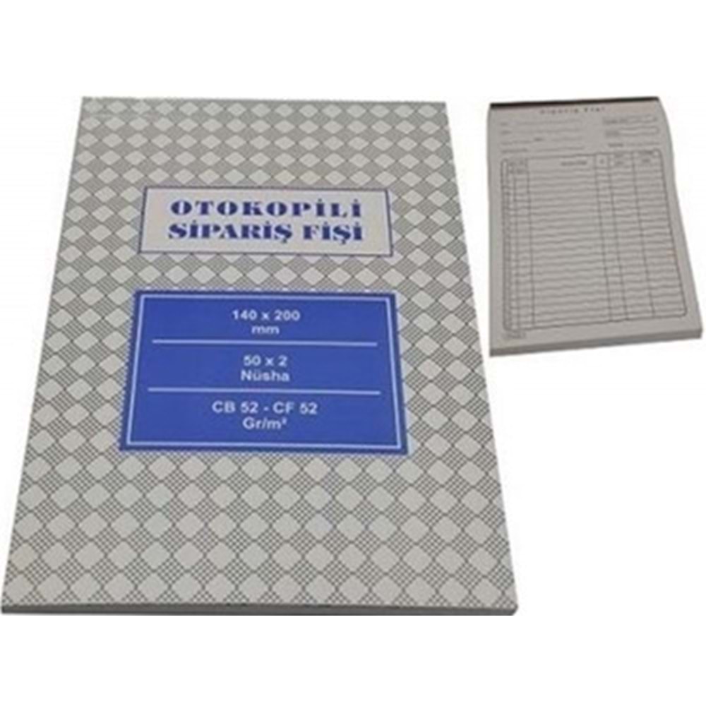 SİPARİŞ FİŞİ OTOKOPİLİ*14x20