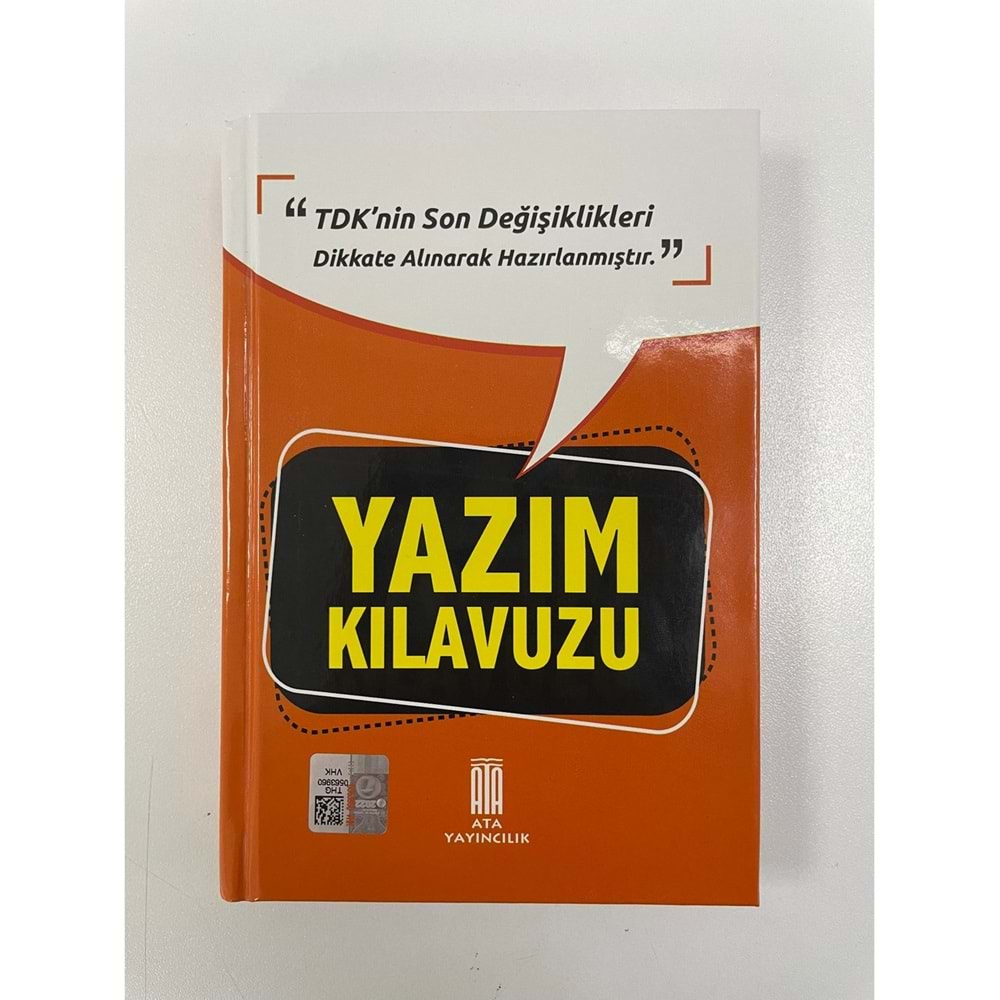 ATA YAY-YAZIM KILAVUZU*SERT KAPAK
