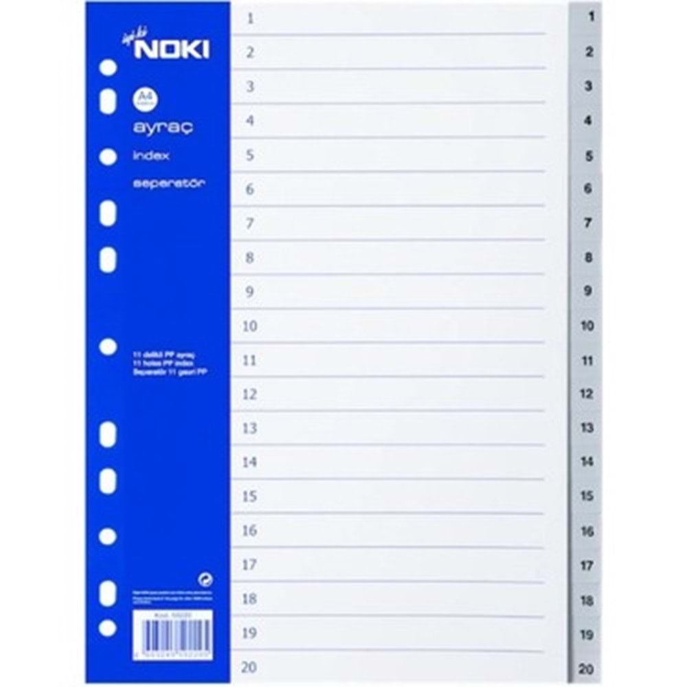 AYRAÇ-SEPERATÖR PP.KAPAK PKT*1-20