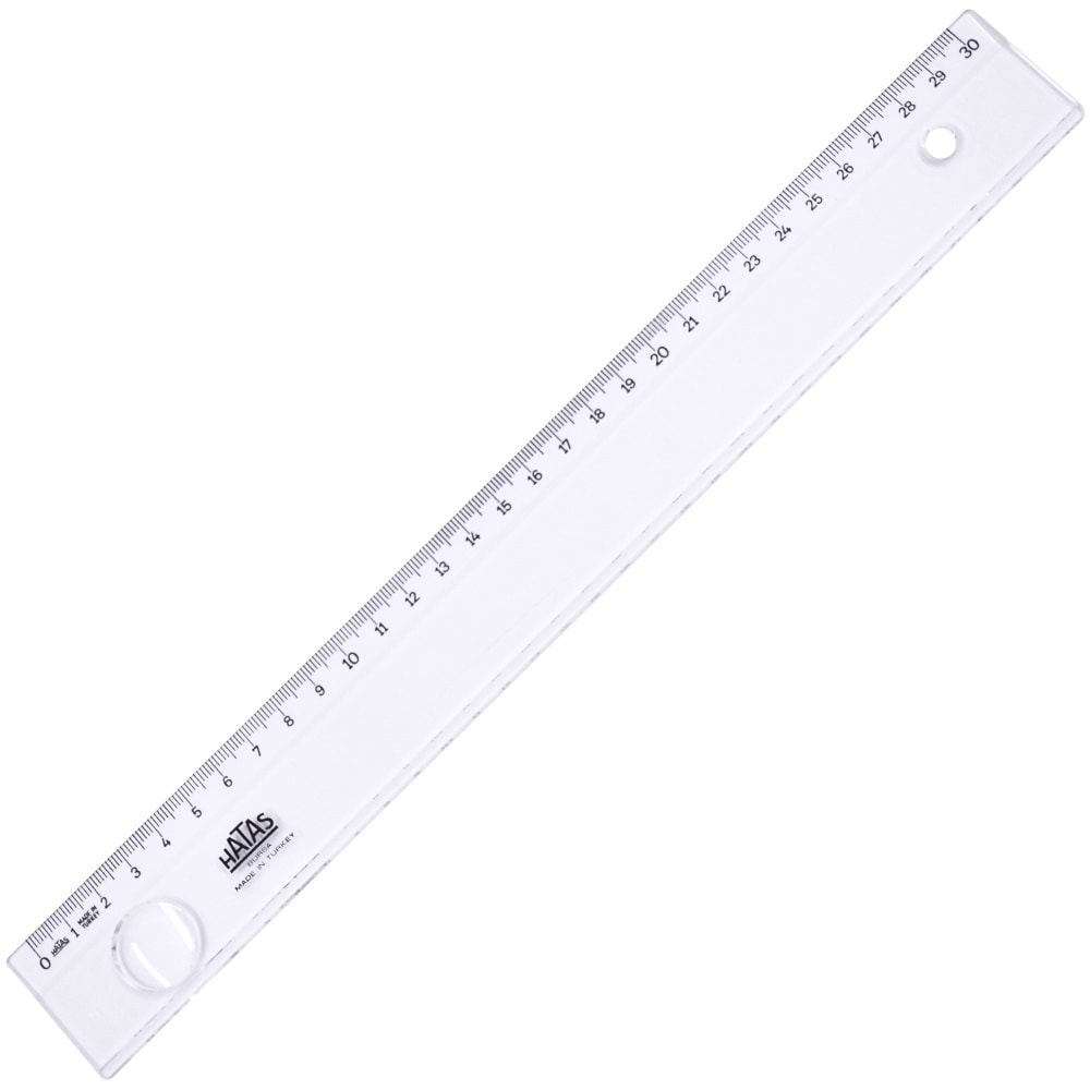 CETVEL-HATAS BÜRO CETVELİ MERCEKLİ 30CM