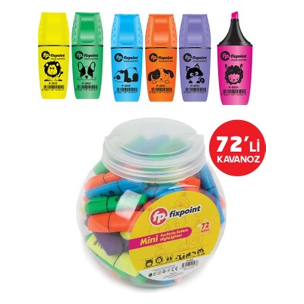 FOSFORLU KALEM- FİXPOİNT MİNİ KAVANOZ PKT*72