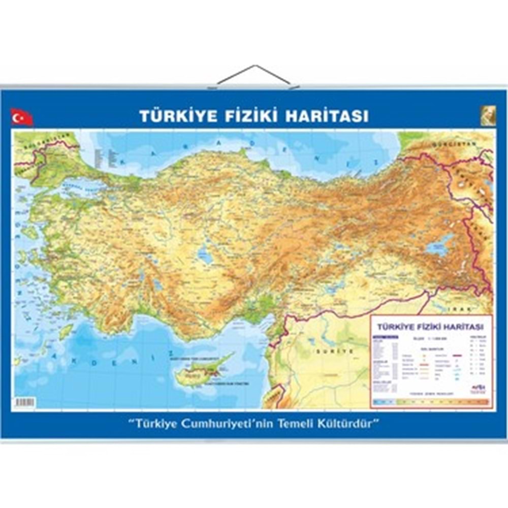 HARİTA-70x100 TÜRKİYE*ÇITALI