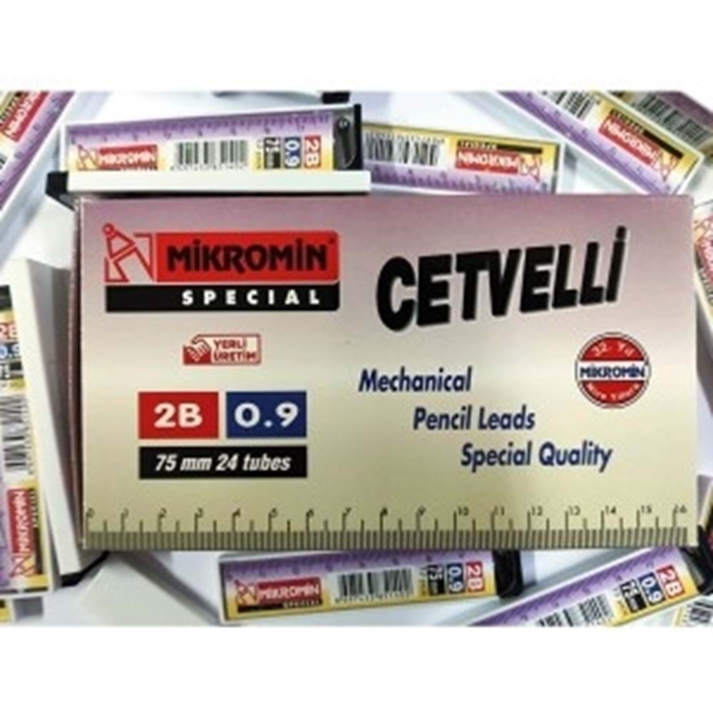 KALEM UCU-MİKRO CETVELLİ 2B 75MM 0.9 PKT*24