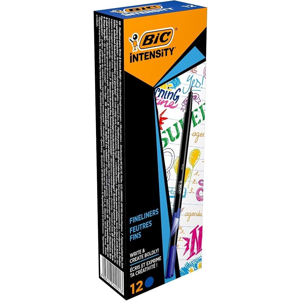 KEÇELİ KALEM-BİC İNTENSİTY LİNER 0,8MM PKT*12-MAVİ