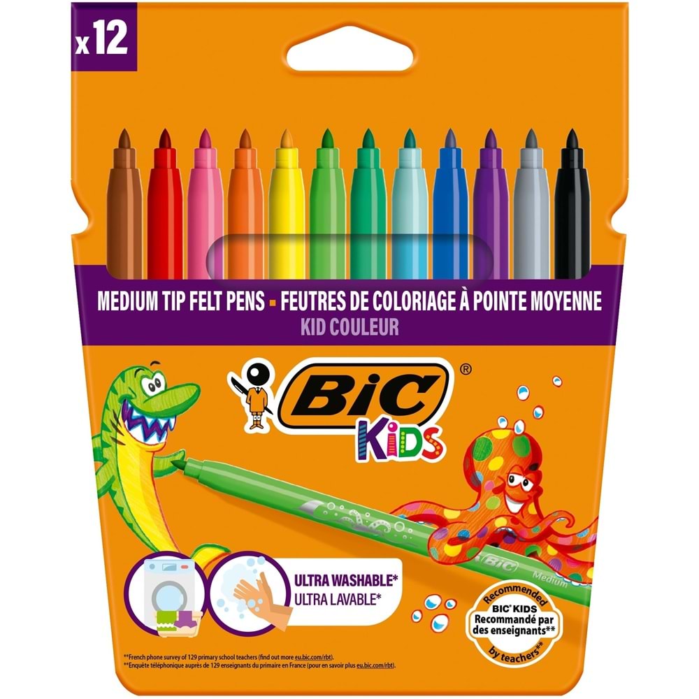 KEÇELİ KALEM-BİC KİDS COULOUR PKT*12