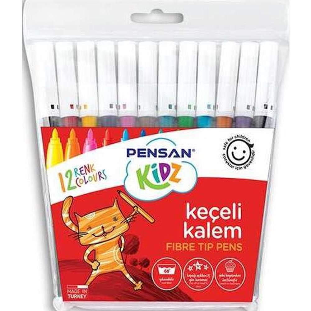 KEÇELİ KALEM-PENSAN KİDZ PKT*12