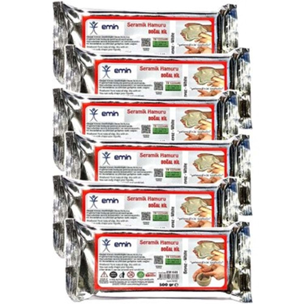 KİL HAMURU-EMİN İŞ-500GR BEYAZ