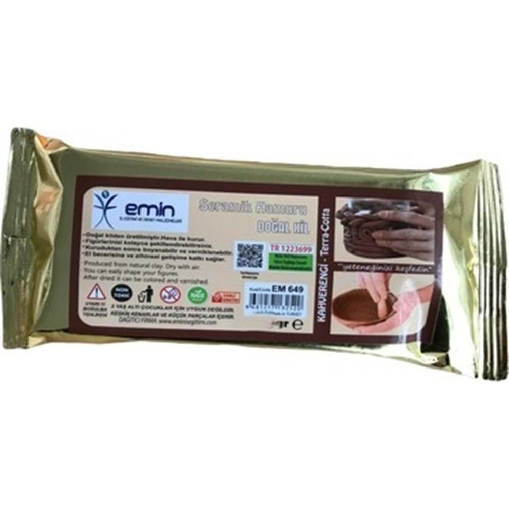 KİL HAMURU-EMİN İŞ-500GR K.RENGİ