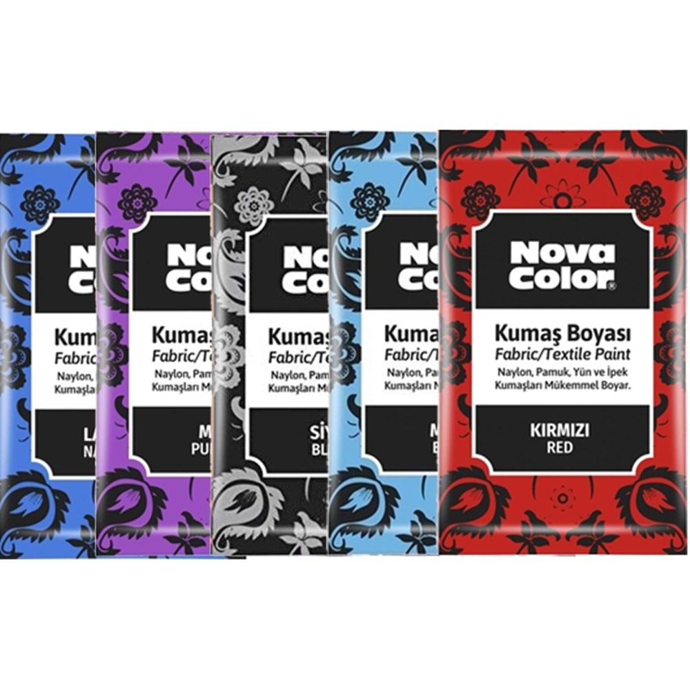 KUMAŞ BOYASI-TOZNOVA COLOR 12GR.PKT*12-YEŞİL