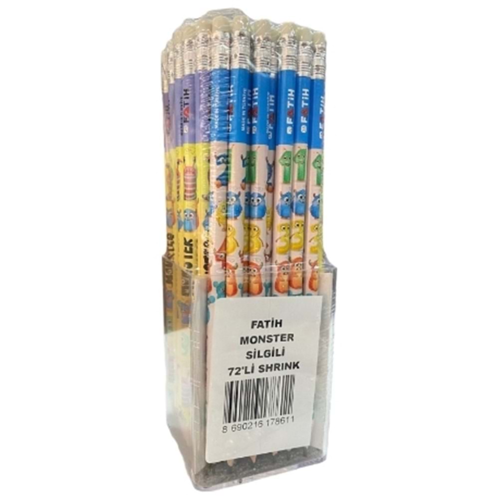 KURŞUN KALEM-FATİH MONSTER PKT*72 SİLGİLİ
