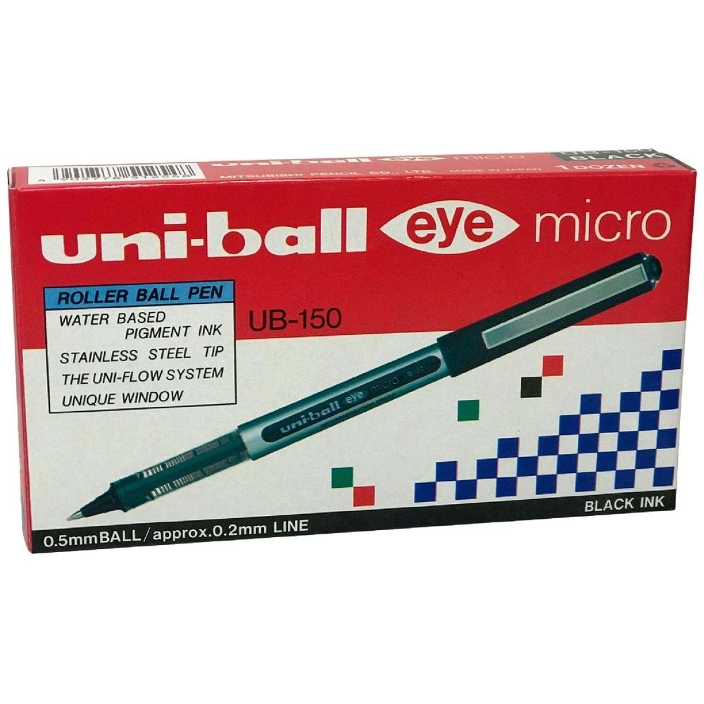 ROLLER-UNİ-BALL EYE MİCRO 0,5MM.PKT*12 -SİYAH