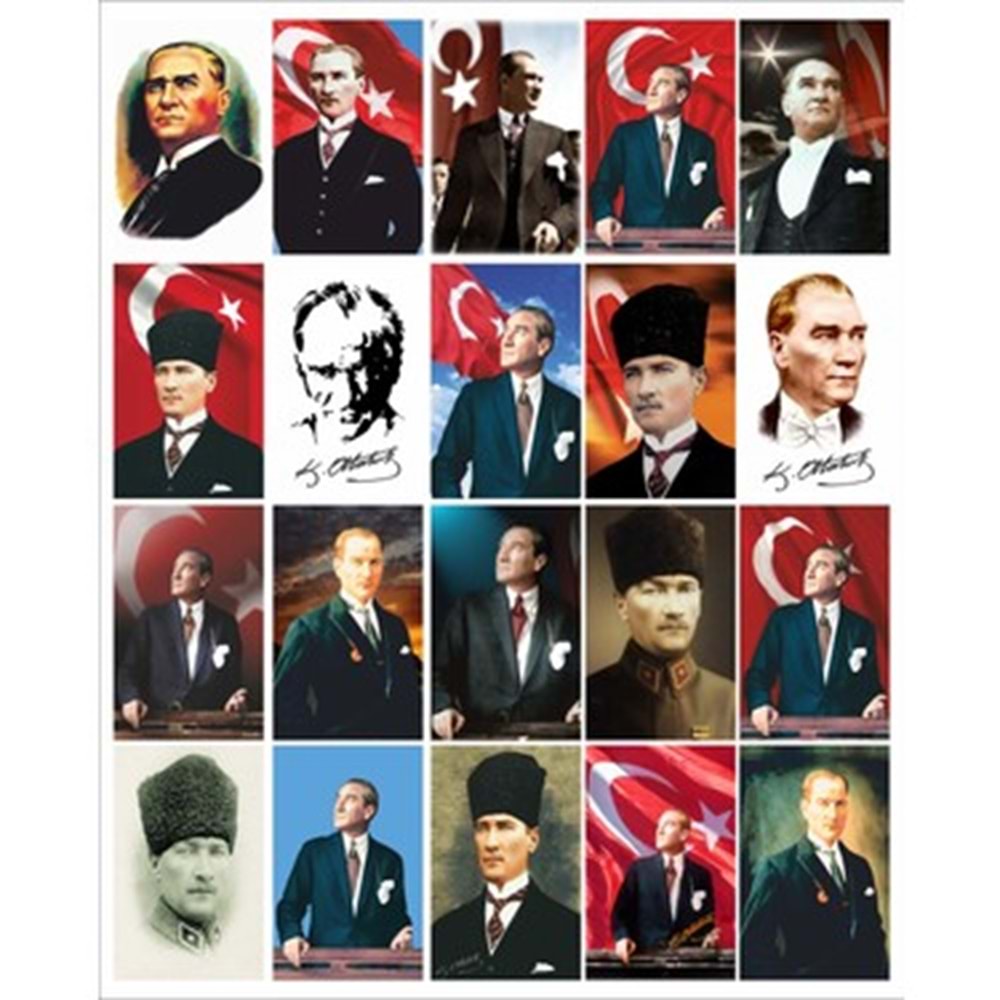 STİCKER-A5 ODAK*ATATÜRK BASKILI PKT*10
