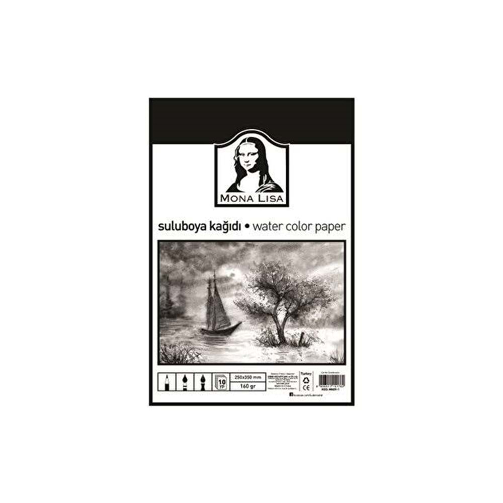 SULU BOYA KAĞIDI-25x35 SÜDOR 160GR. PKT*10