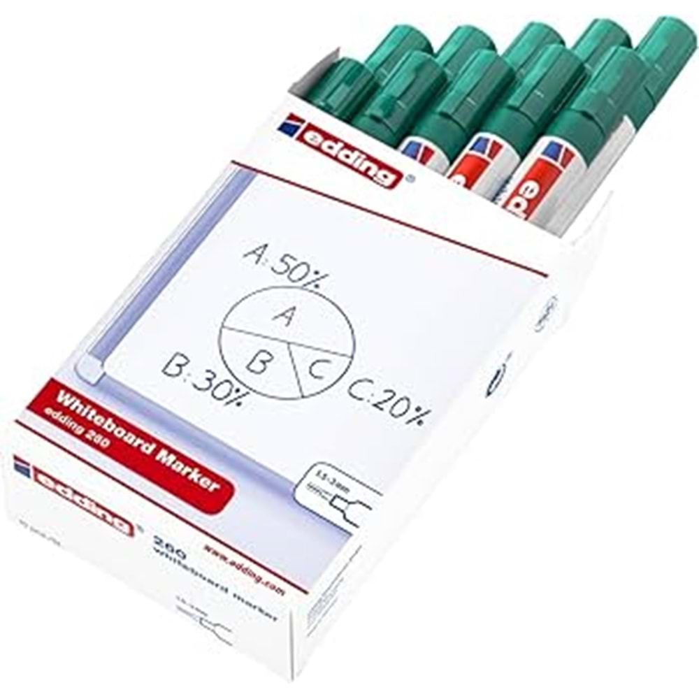 TAHTA KALEMİ-EDDİNG 260 SERİ PKT*10-YEŞİL