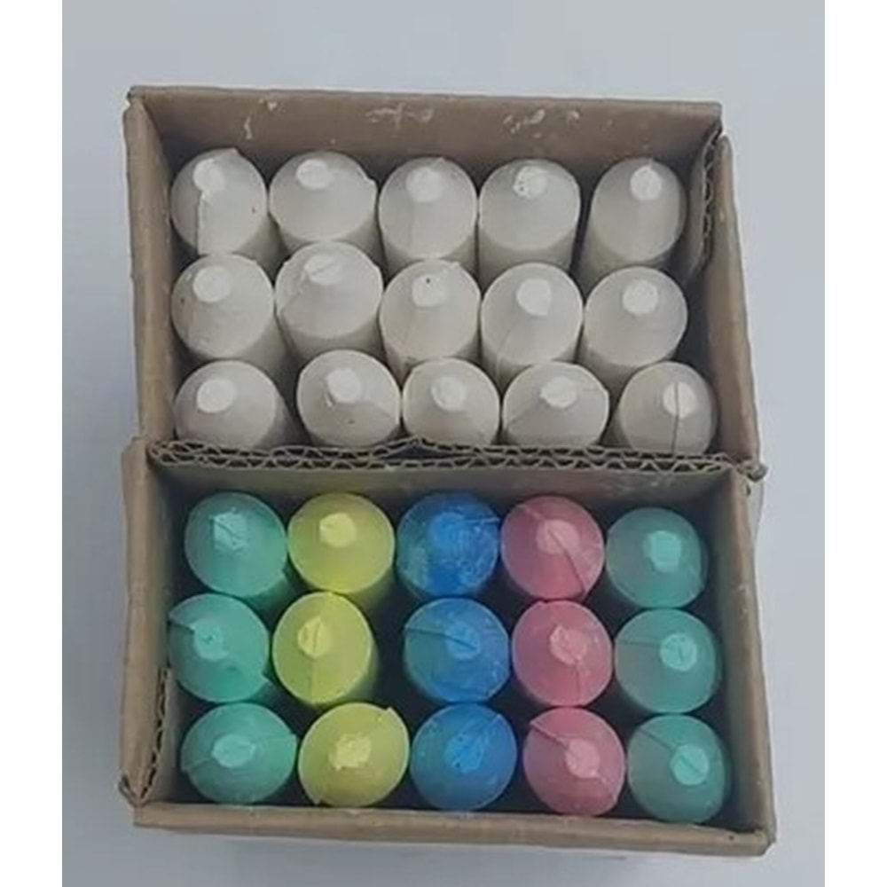 TEBEŞİR-ÖZGÜN TOZSUZ PKT*15 RENKLİ