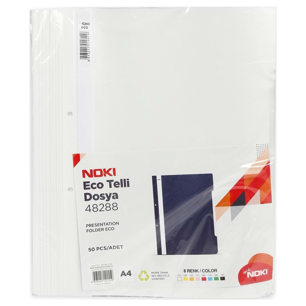 TELLİ DOSYA-NOKI EKO.PKT*50*BEYAZ
