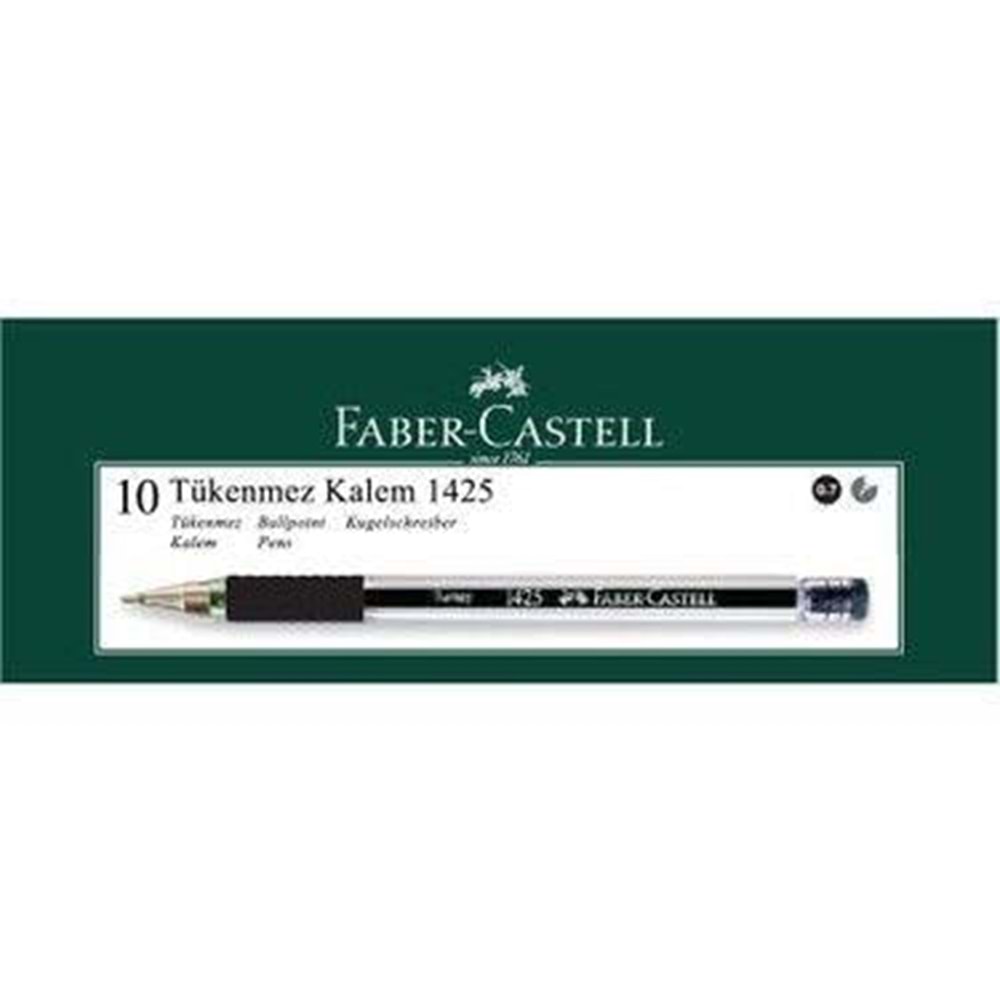 TÜKENMEZ KALEM-FABER CASTEL 1425 PKT*10-SİYAH
