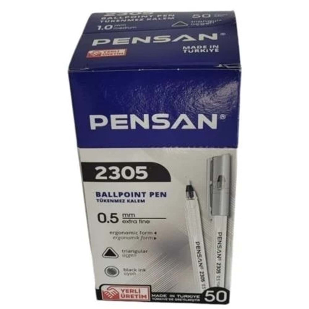 TÜKENMEZ KALEM-PENSAN 2305 0,5 PKT*50-SİYAH