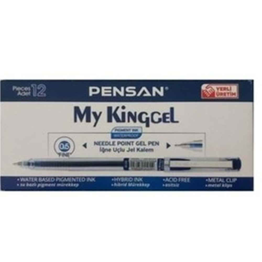 TÜKENMEZ KALEM-PENSAN KLİPS MY-KING 0,5 PKT*12-MAVİ