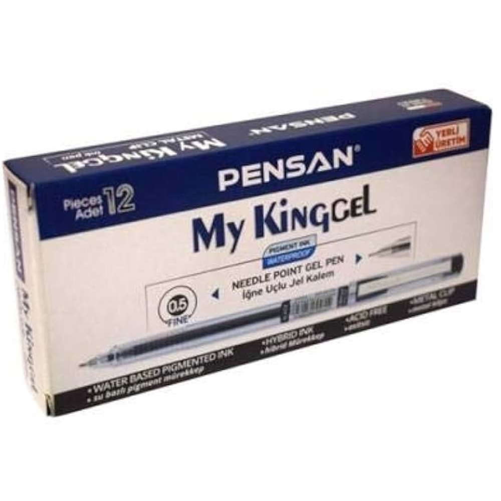 TÜKENMEZ KALEM-PENSAN KLİPS MY-KING 0,5 PKT*12-SİYAH