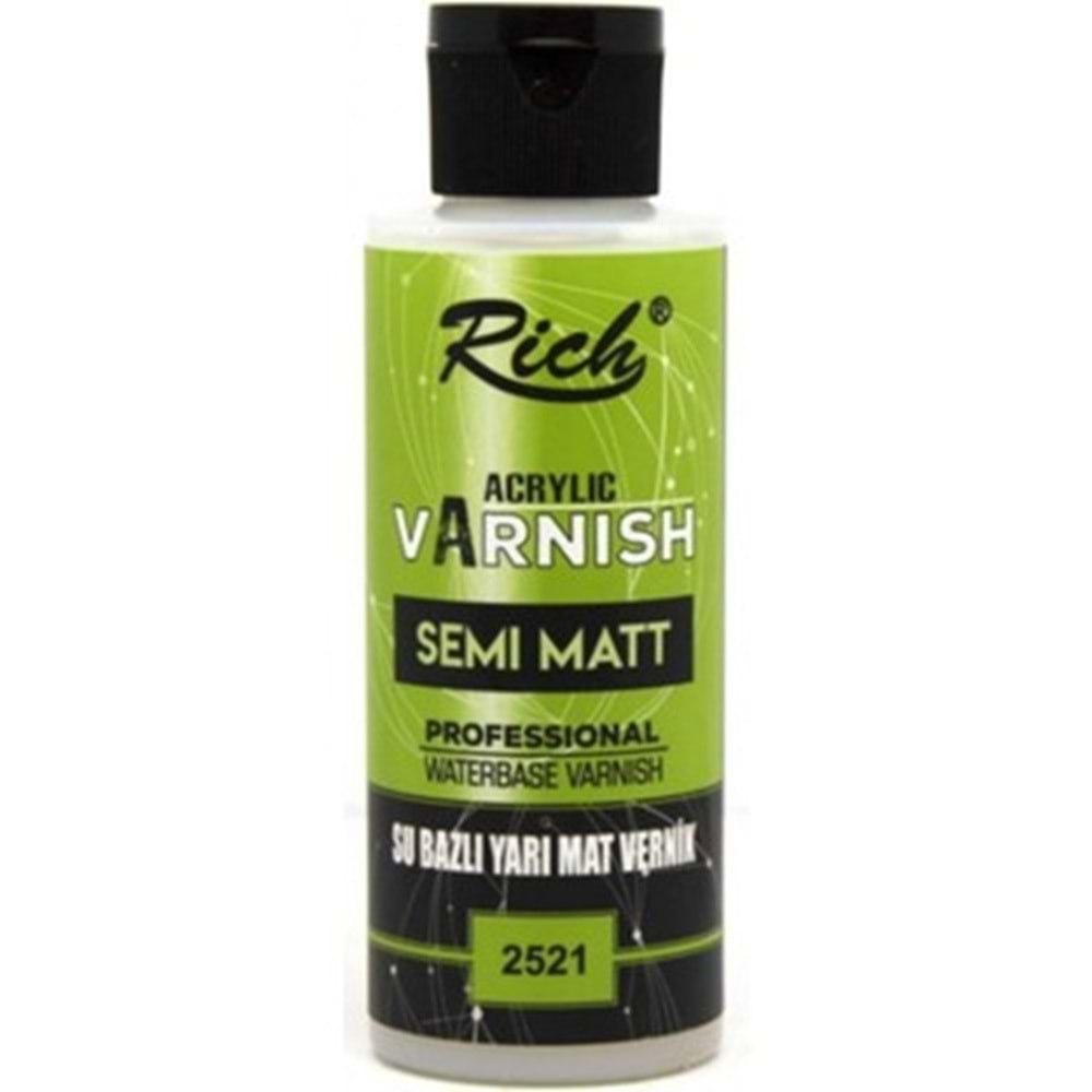 VERNİK-120 CC.RİCH SU BAZLI*2521-YARI MAT