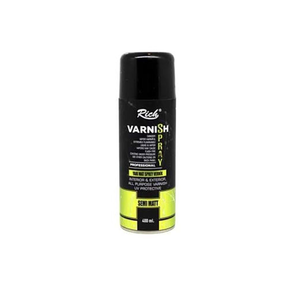 VERNİK-SPREY 400 ML.RİCH*04549-YARI MAT