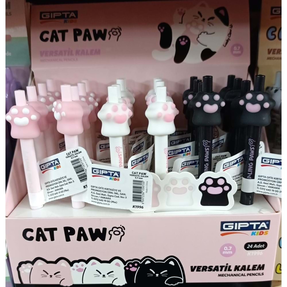 VERSATİL KALEM-GIPTA CAT PAW 0,7 PKT*24