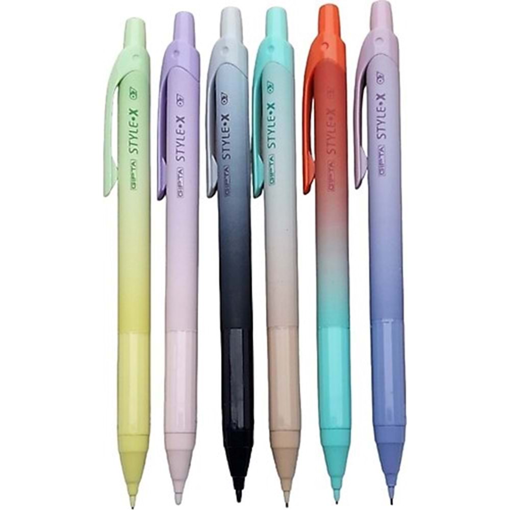 VERSATİL KALEM-GIPTA STYLE-X 0,7 6-RENK PKT*48