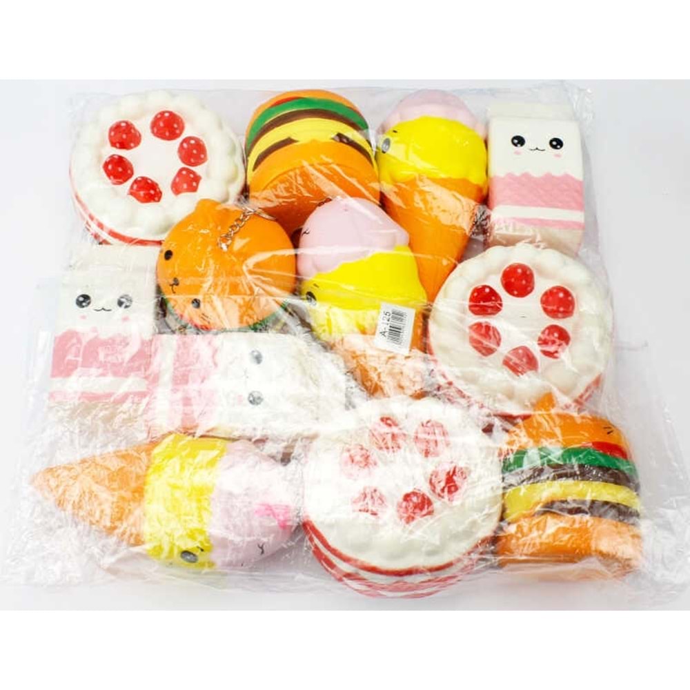 SQUİSHY-FAST FOOD FİGÜR 5CM PKT*50