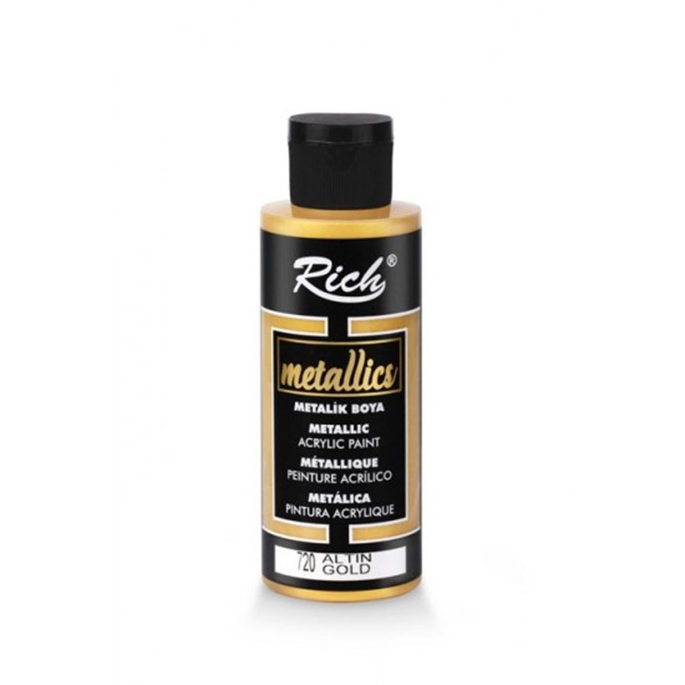 AKRİLİK BOYA-METALİK 120CC.RİCH 03956-ALTIN