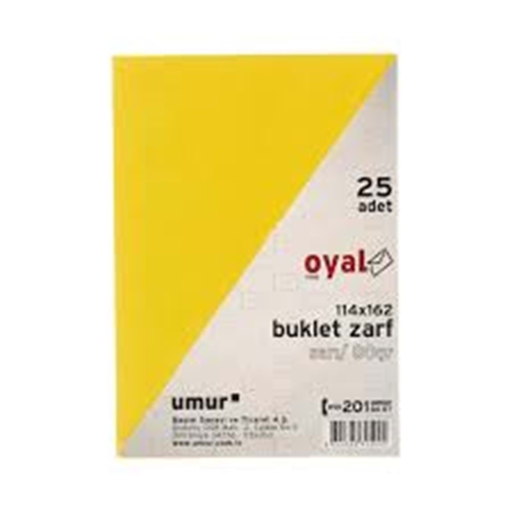 ZARF-BUKLET UMUR 80GR PKT*25-SARI