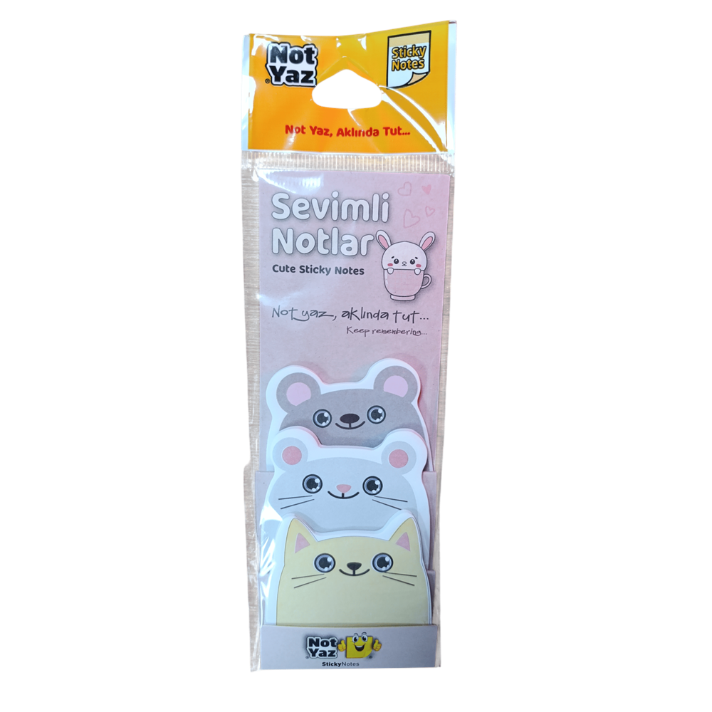 NOTYAZ-SEVİMLİ NOTLAR MODEL 1 PKT*3