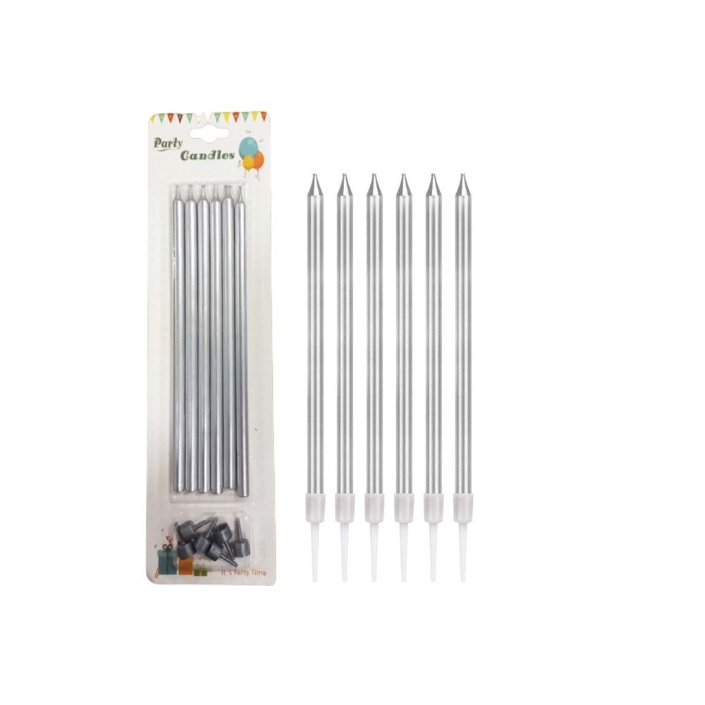 MUM 20CM PKT*6-GÜMÜŞ