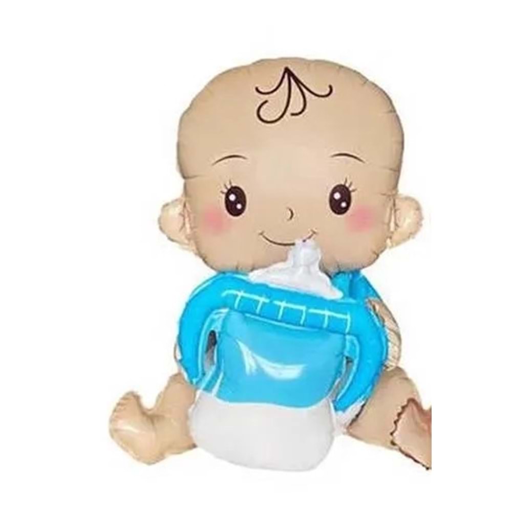 BALON FOLYO BİBERONLU BEBEK*ERKEK