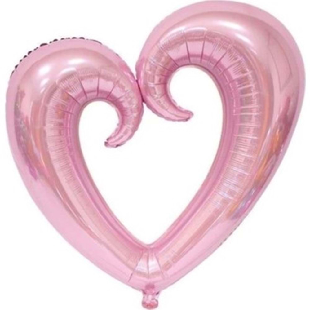 BALON FOLYO ORTASI BOŞ KALP*PEMBE