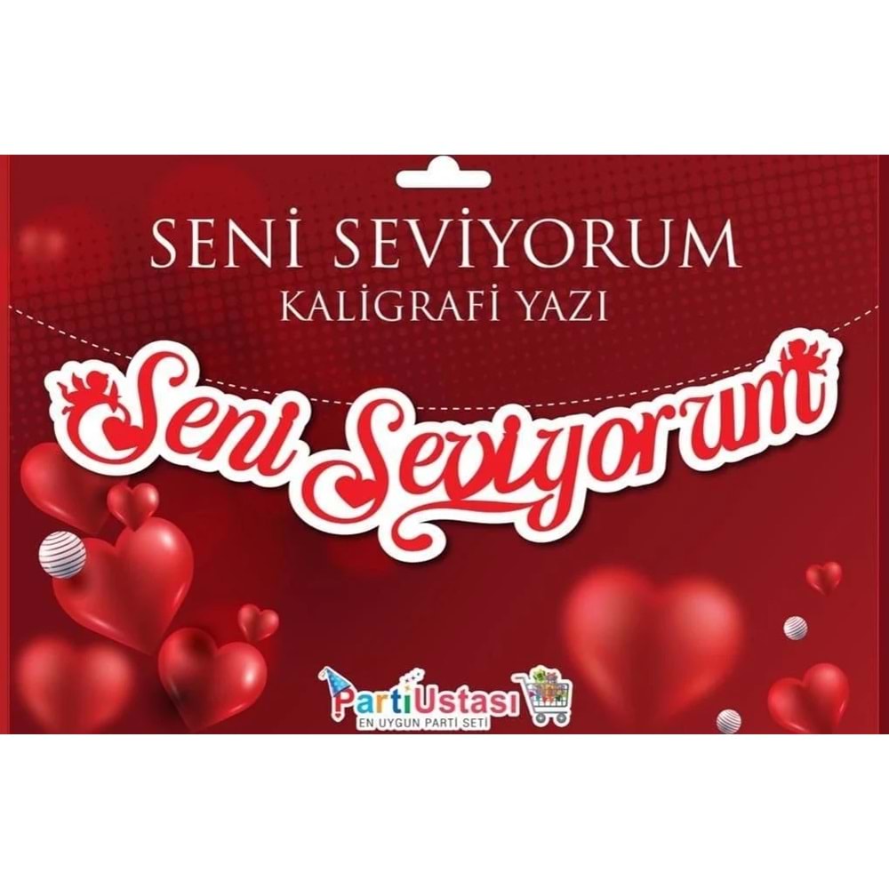 KUTULU KALİGRAFİ*SENİ SEVİYORUM
