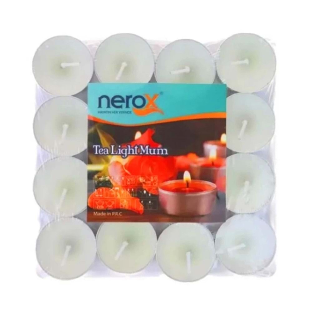 MUM NEROX TEALİGHT PKT*32 BEYAZ