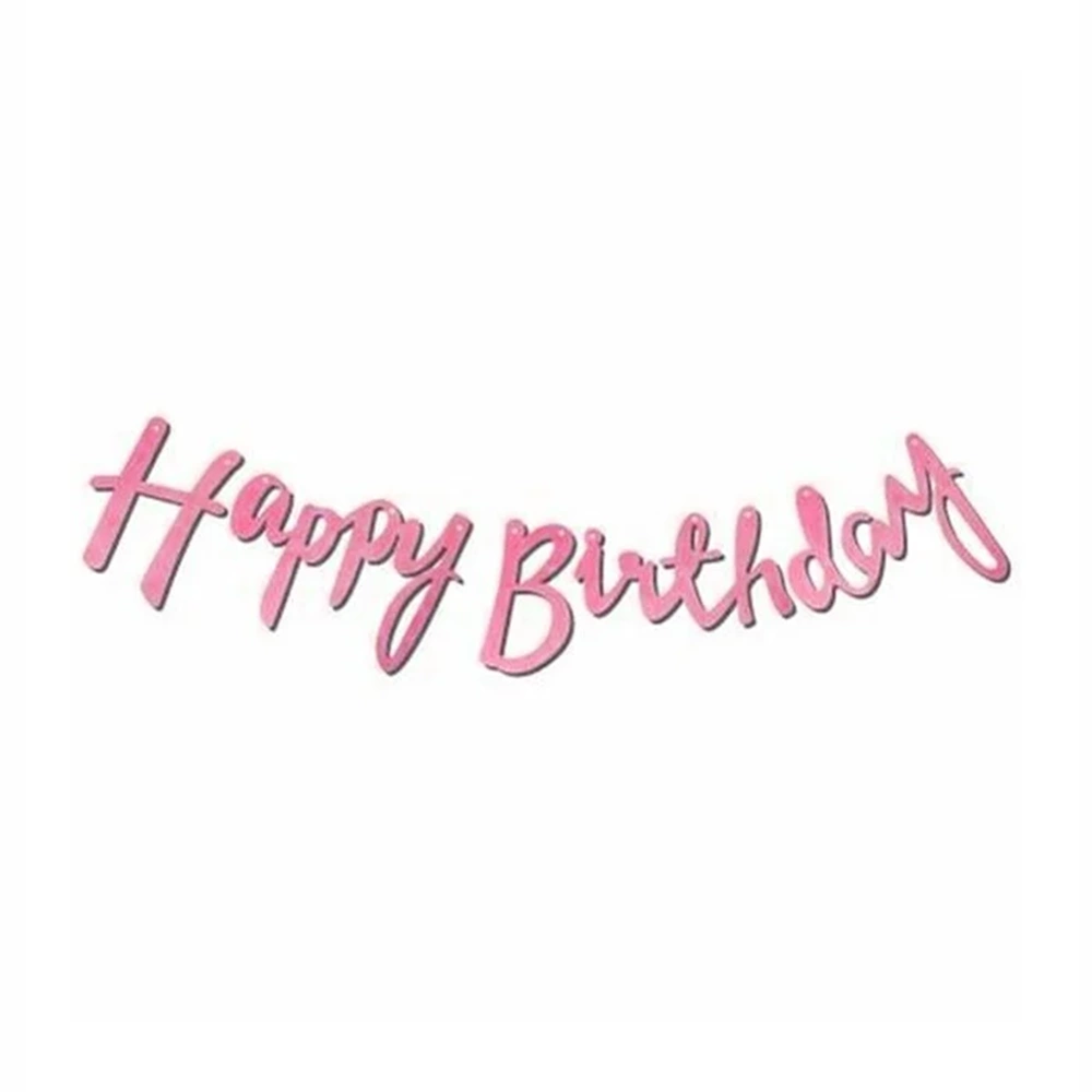 BANNER KALİGRAFİ*HAPPY BIRTHDAY-PEMBE