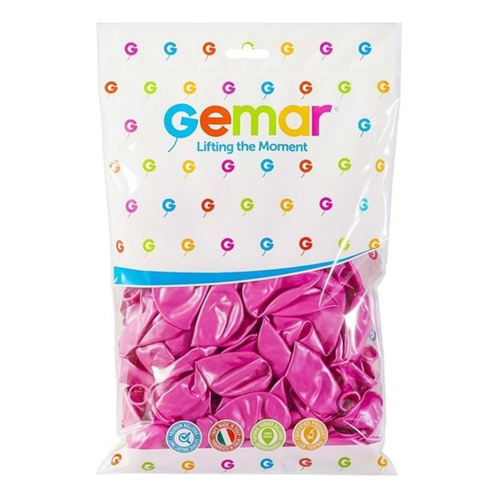 BALON-METALİK GEMAR PKT*100-PEMBE
