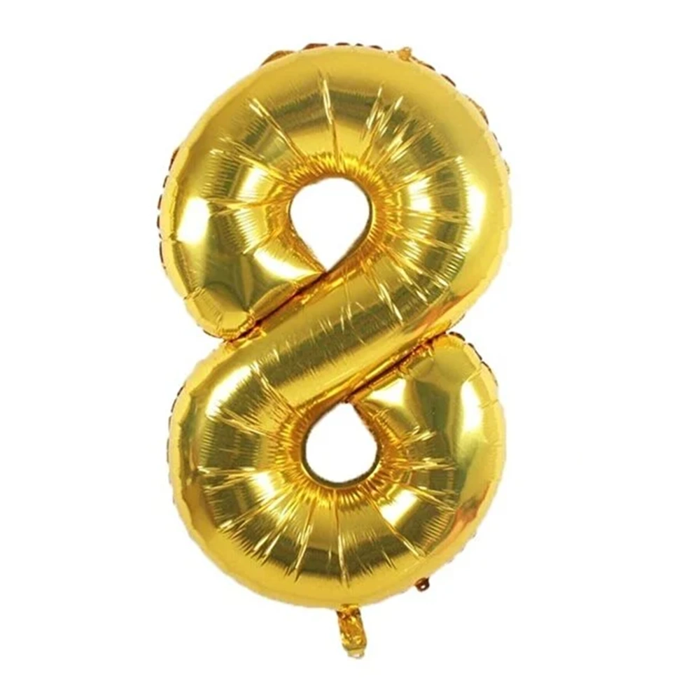 BALON FOLYO RAKAM*8-GOLD